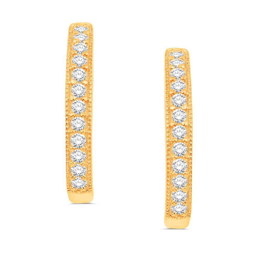 14K All Yellow Gold 0.82 Carat Classic Hoops-0132163-ALY