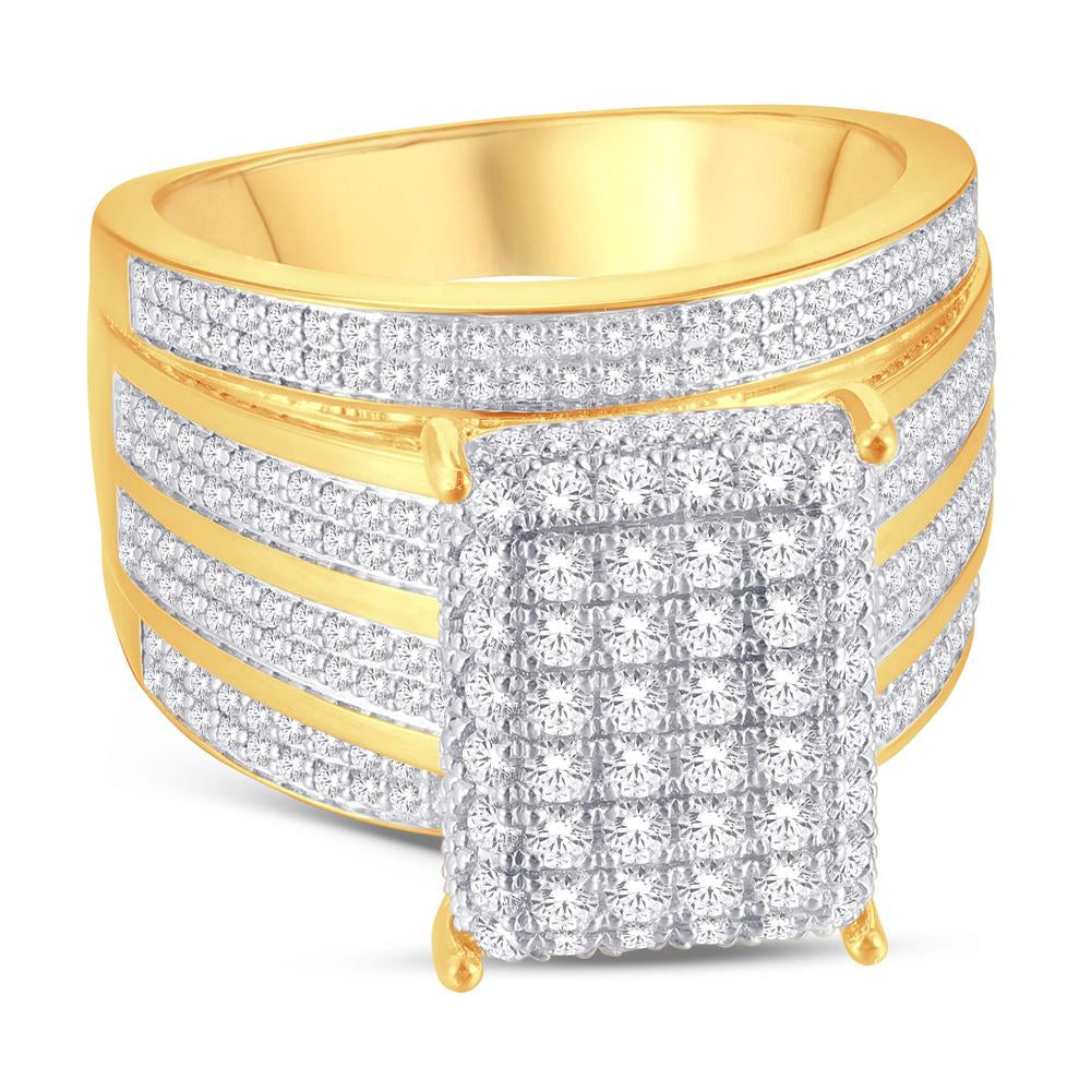 10KT Yellow Gold 1.26 Carat Square Ladies Ring-0224003-YG