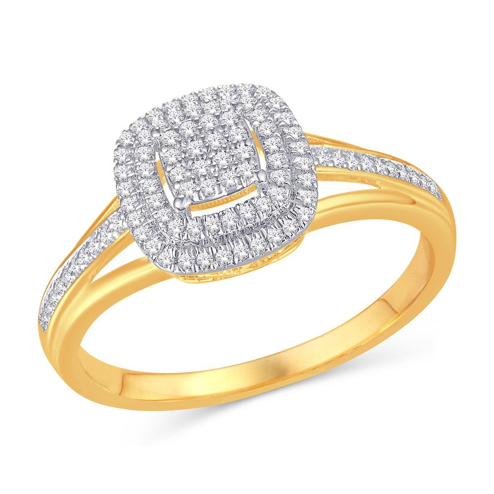 10KT-0.18CTW LADIESRING