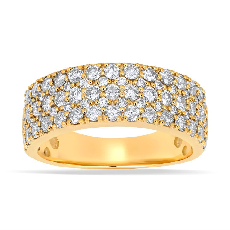 10KT Yellow Gold 2.16 Carat Fashion Mens Band-0650013-YG
