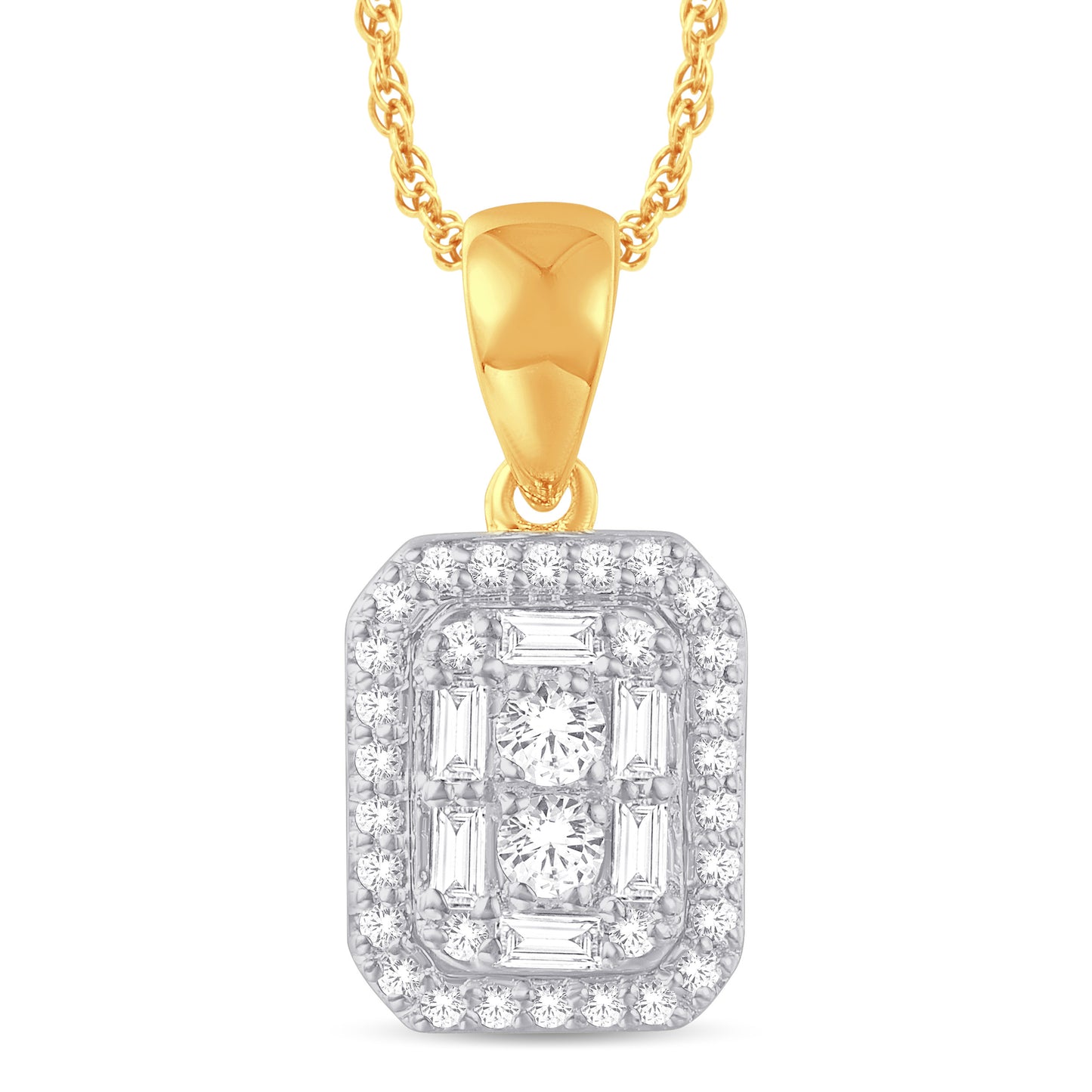 10KT-0.22CTW PENDANT