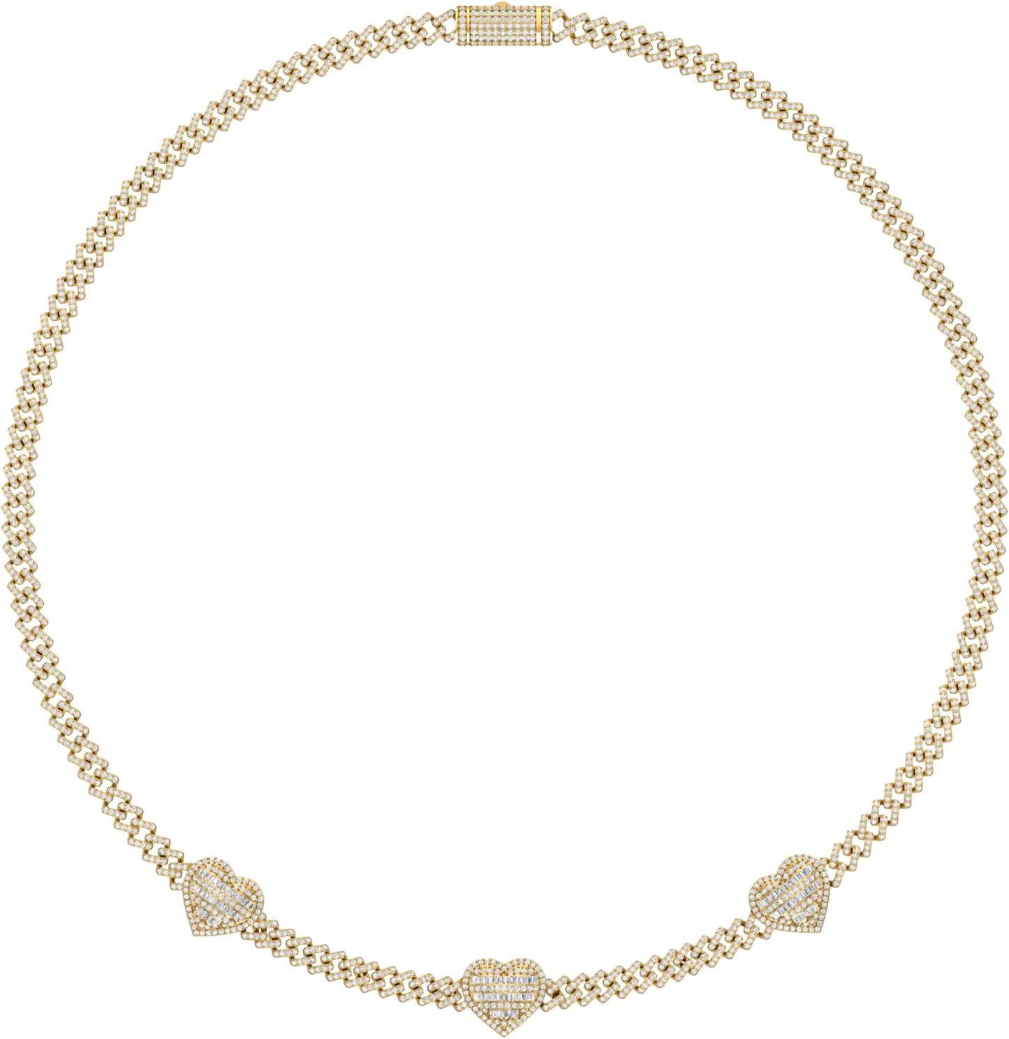 10KT Yellow Gold 6.91 Carat Heart Necklace-1430009-YG