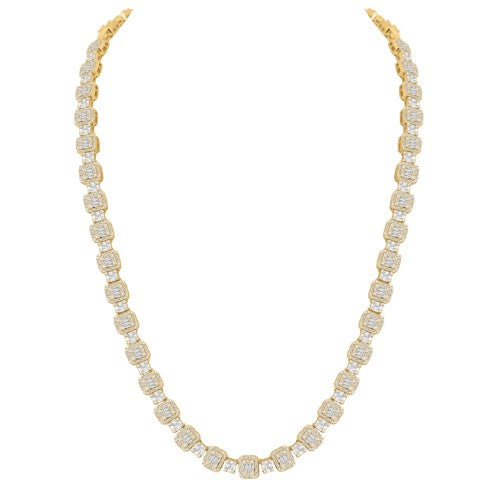 10KT All Yellow Gold 16.09 Carat Baguette Chain-1432067-ALY