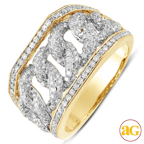 10KY 2.00CTW DIAMOND MIAMI CUBAN MENS RING