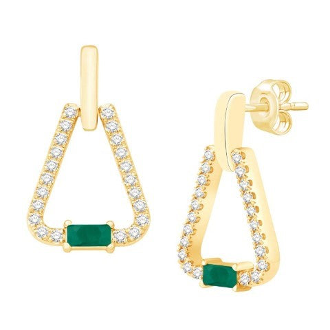 14KT-0.91CTW EARRINGS