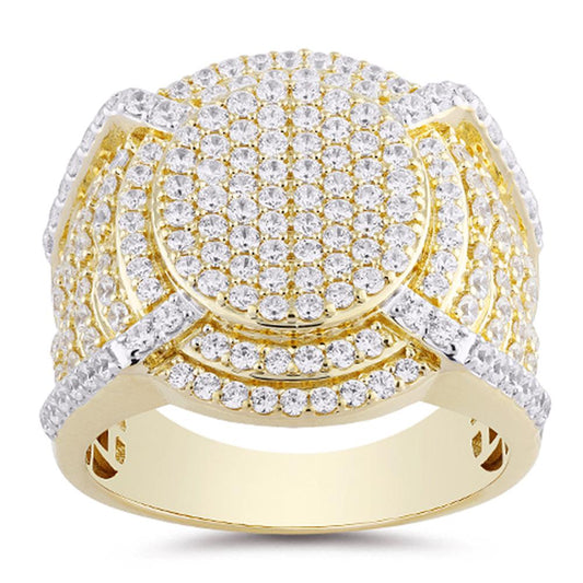 10KT Yellow Gold 2.25 Carat Designer Mens Ring-0329311-YG