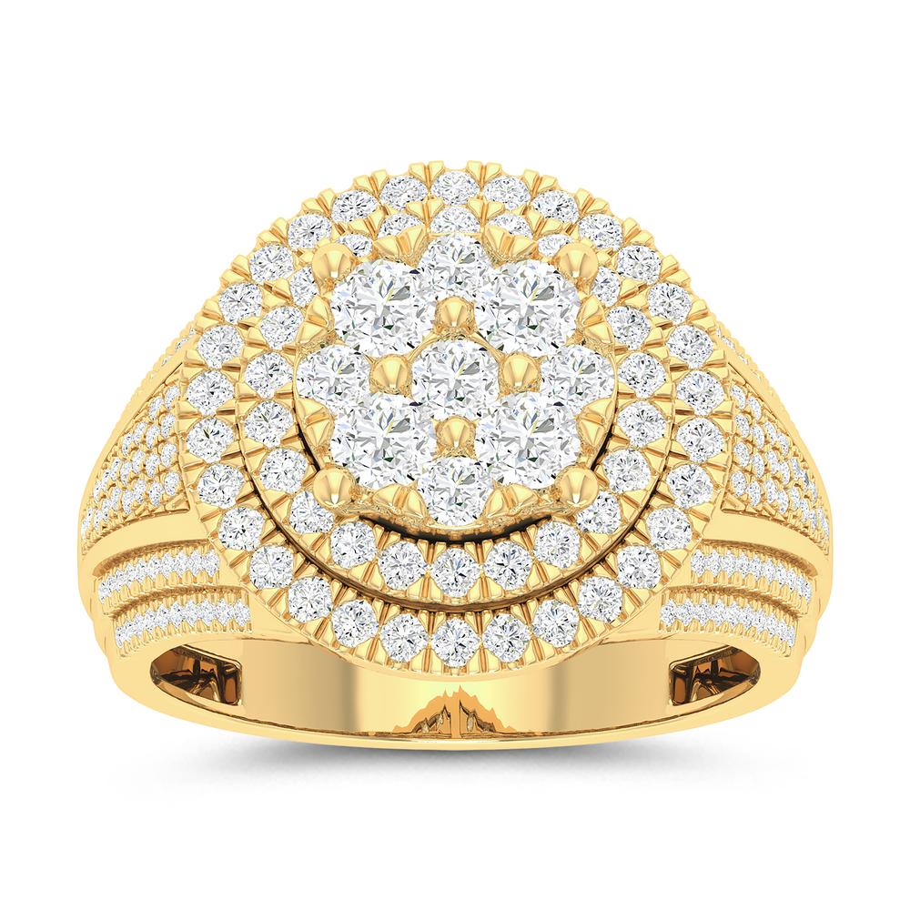 10KT Yellow Gold 1.95 Carat Round Mens Ring-0329866-YG