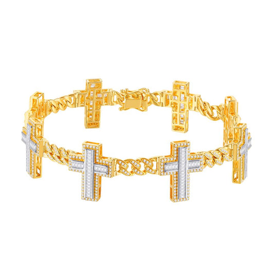 10KT-3.86CTW MBRACELET (8.5 INCH)