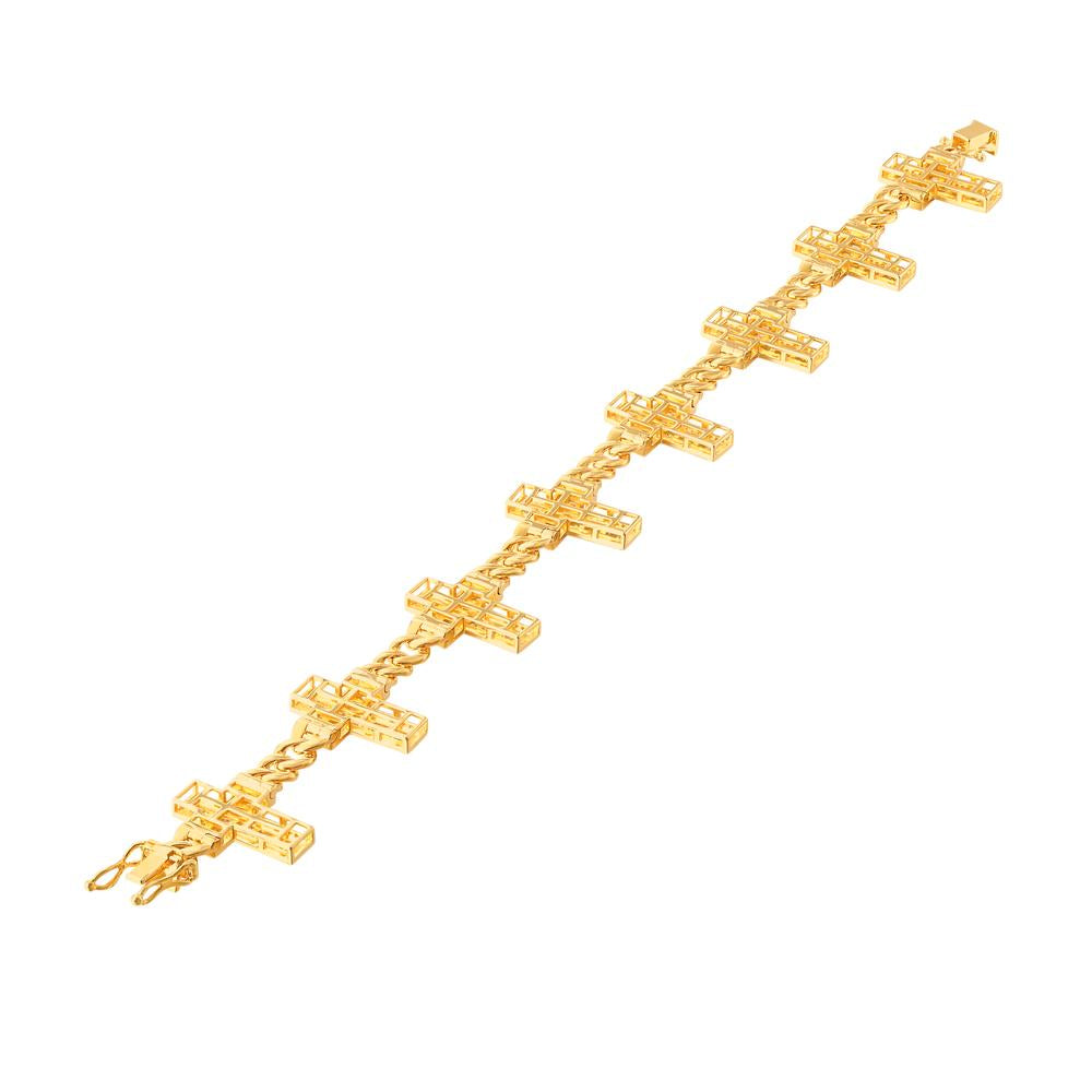 10KT-3.86CTW MBRACELET (8.5 INCH)