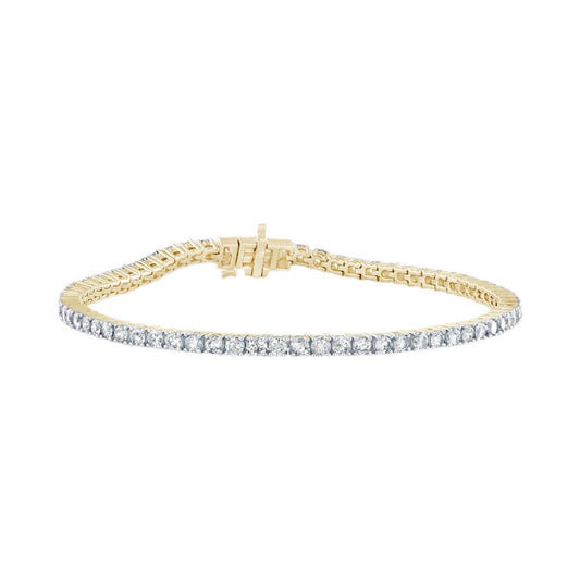 14KT-4.00CTW LBRACELET (7 INCH) (Lab Grown Diamonds)