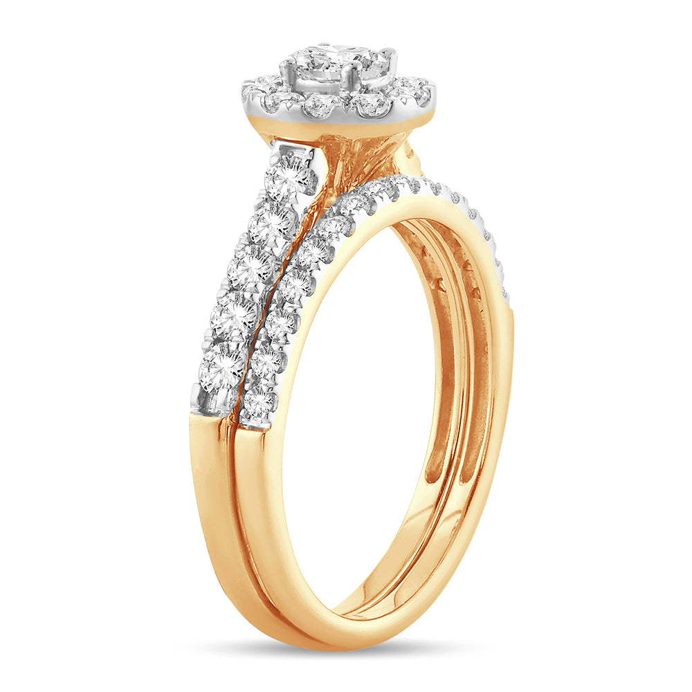 14K 1.00CT Fancy Cut Bridal Ring