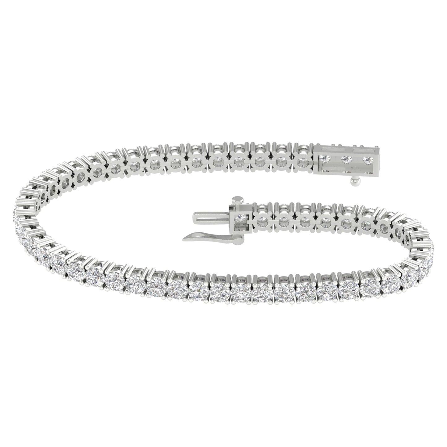 14K 5.00CT  Certified Lab Grown Diamond Bracelet ( IGI Certified )