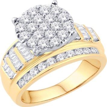 10KT Yellow Gold 4.00 Carat Round Ladies Ring-0226165-YG