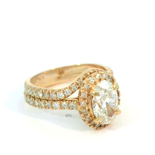 LAB DIAMOND WEDDING SET